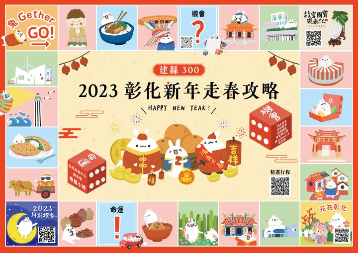 ▲跟著「2023彰化新年走春攻略」吃吃喝喝最開心。　圖：彰化縣政府／提供