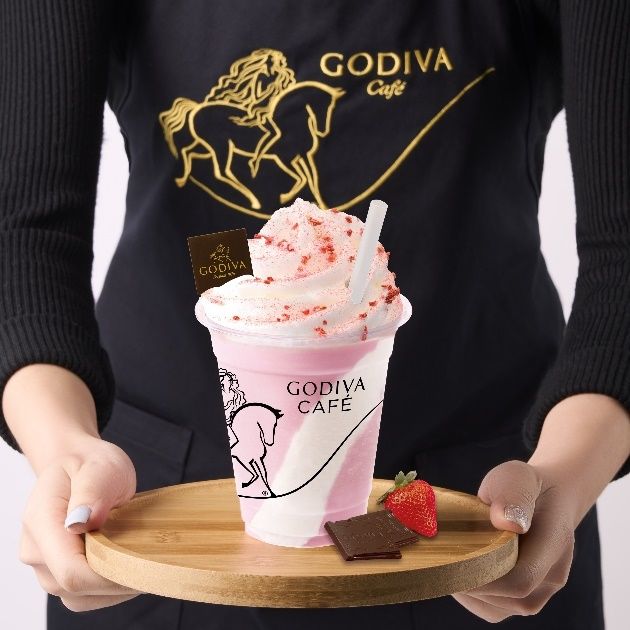 ▲GODIVA草莓奶昔220元。（圖／GODIVA提供）
