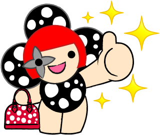 品牌吉祥玩偶Vivienne以紅色齊瀏海短髮造型現身。（路易威登提供）