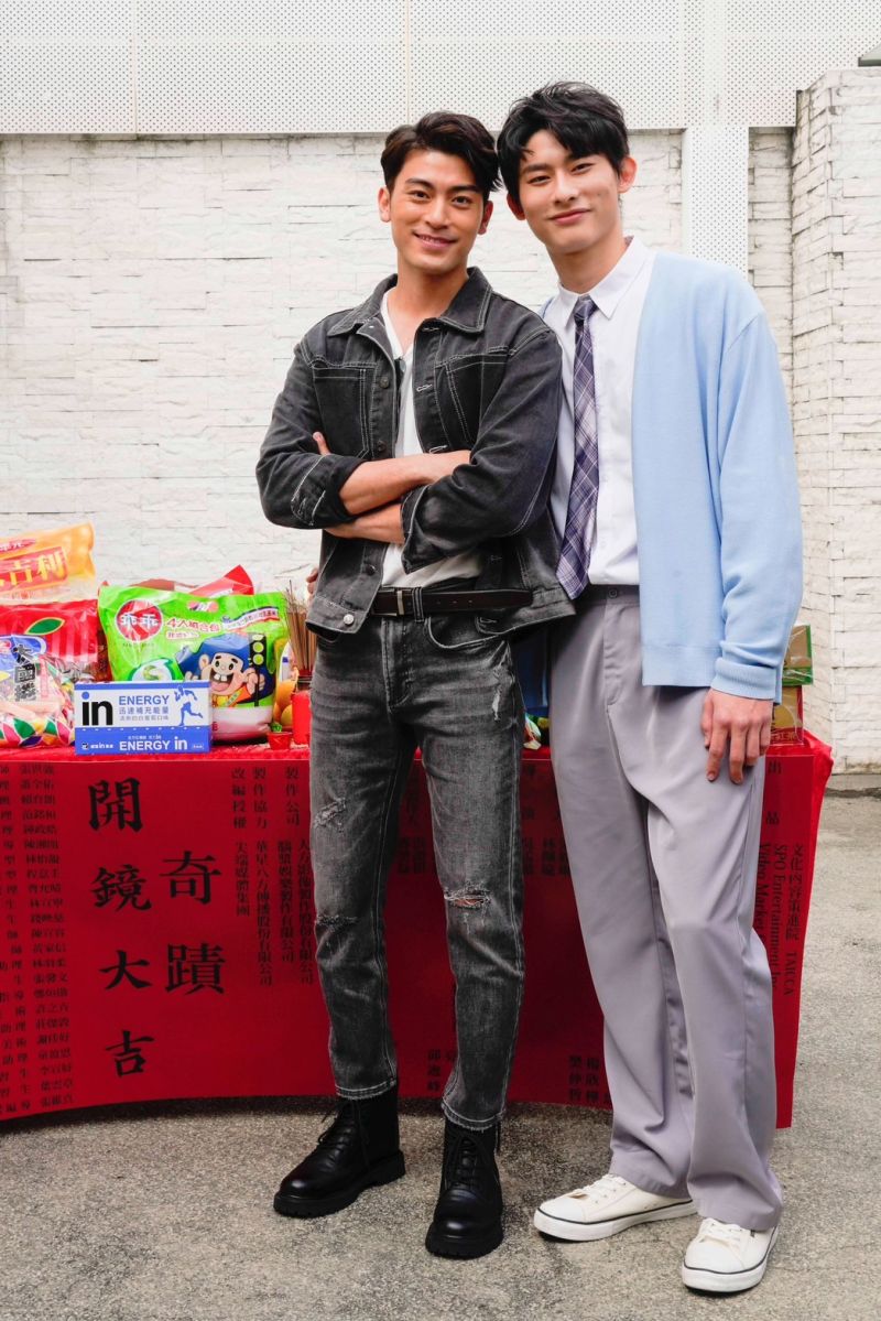 ▲《奇蹟》演員徐愷（左）、林毓桐是一對CP。（圖／八大）