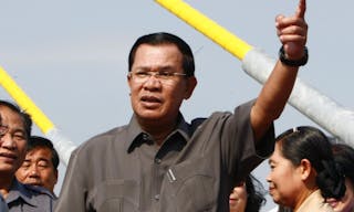在位剛滿30年的柬埔寨總理洪森（Hun-Sen）。
