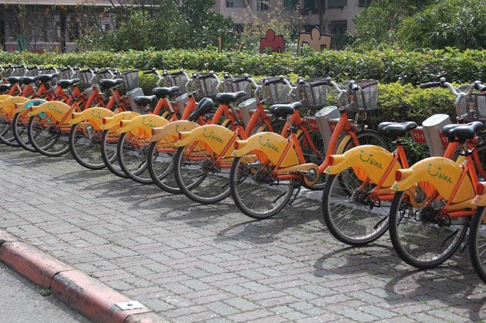 Taipei City’s YouBike system was used 60 million times in 2015. Photo Credit: Joshua Samuel Brown