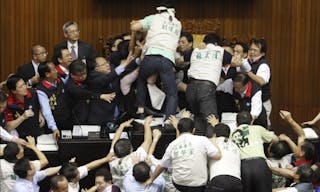 Legislative Yuan fight