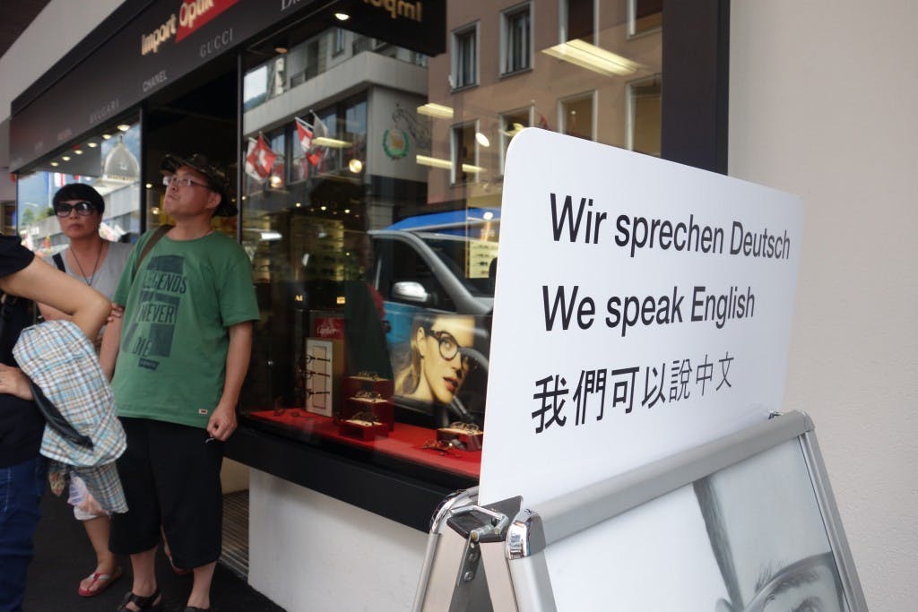 “We speak Chinese.”