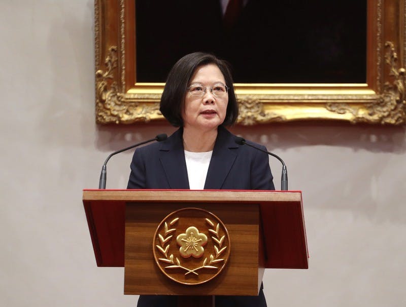 蔡總統：面對中國打壓  台灣不會予取予求