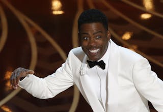 Host Chris Rock opens the show at the 88th Academy Awards in Hollywood