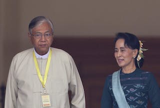 Htin Kyaw, Aung San Suu Kyi