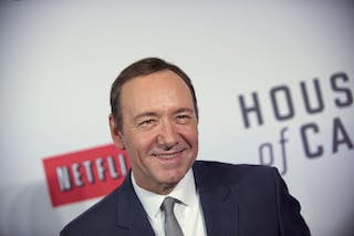 Actor Kevin Spacey arrives at the premiere of Netflix's television series "House of Cards" at Alice Tully Hall in the Lincoln Center in New York City