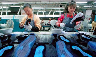 愛迪達代工廠寶成位於中國的生產線