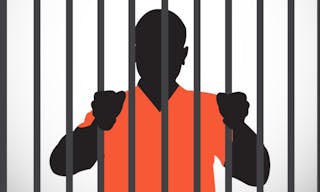 監獄 Prisoner vector silhouette jail people