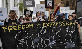 Malaysia press freedom protest