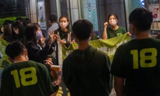 「國務青」上街宣傳支持18歲公民權（2）