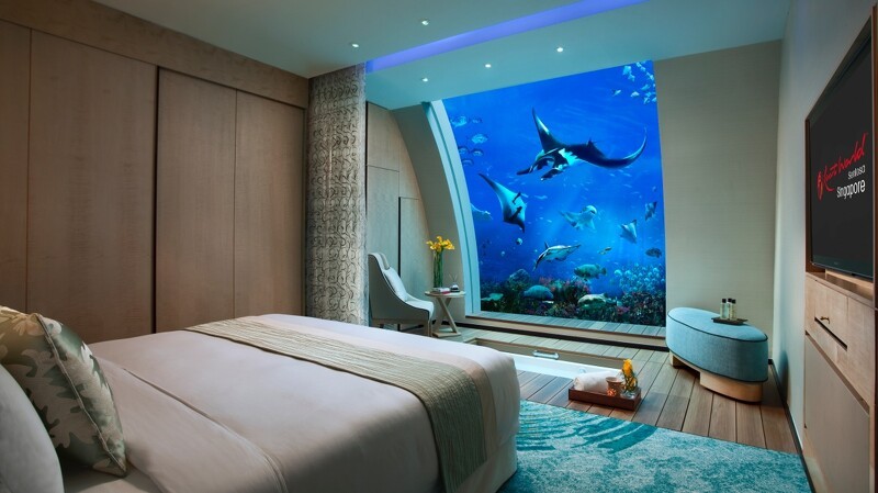 逸濠酒店Equarius Hotel「海底套房」能看水族缸入睡