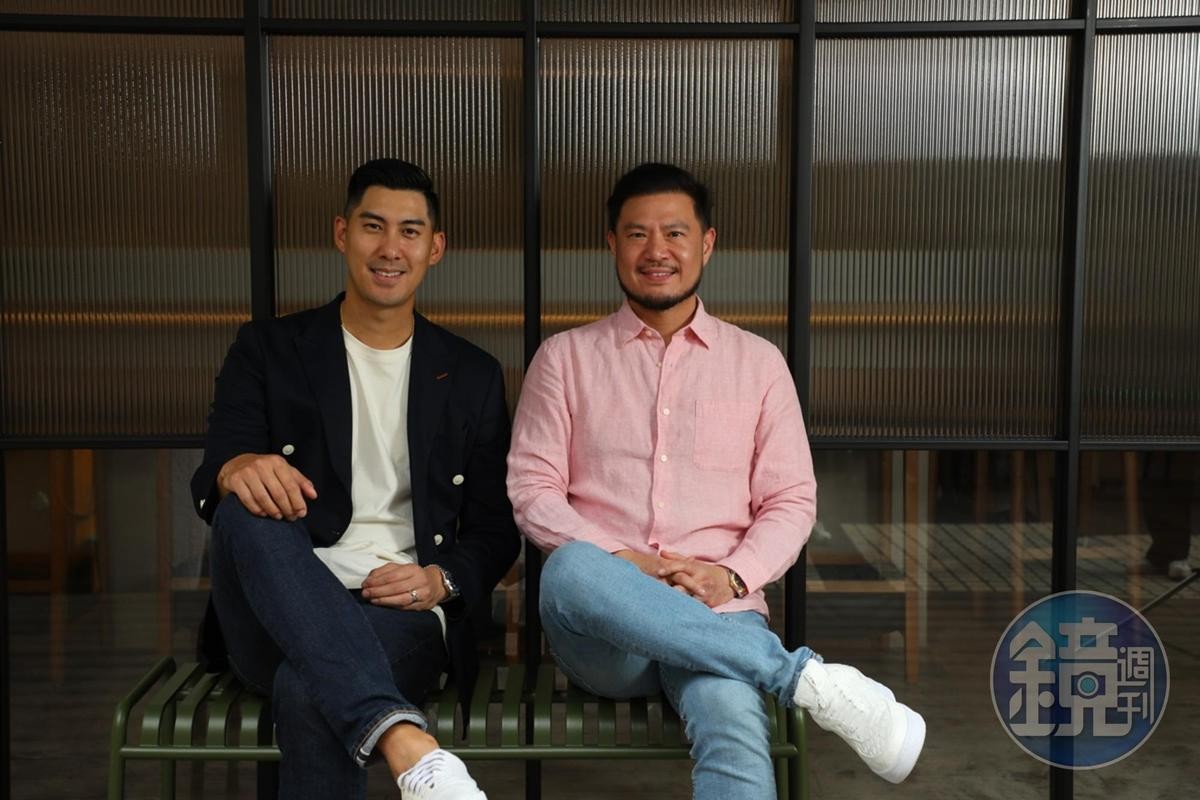 OSSU創辦人毛加恩James（左）與施振邦Parkson（右）致力將美式風格餐飲引進台灣。