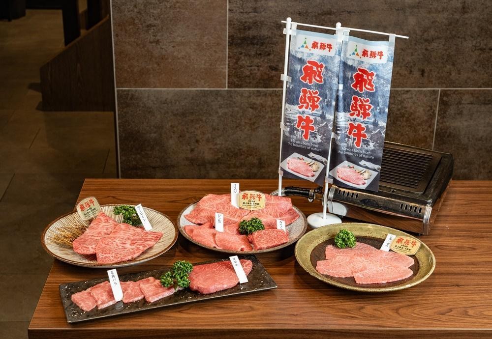 俺達的肉屋的「飛驒牛雙人套餐」，可嘗到5種飛驒牛部位。（岐阜縣提 供）