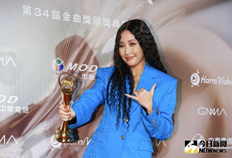 ▲A-Lin入圍最佳女歌手5次，終於成功抱回金曲歌后獎座。（圖／NOWnews攝影中心）