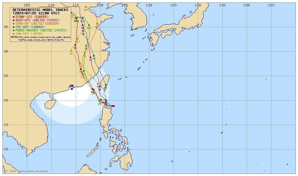 最新各國電腦模式模擬出爐。（翻攝自typhoon2000）