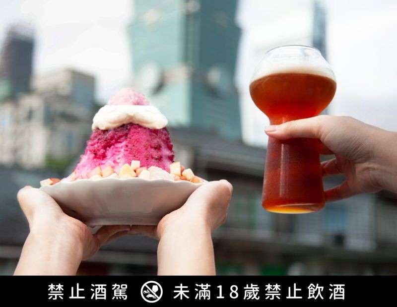 ▲除了冰品，好丘信義店還推出屢獲世界各大啤酒賽事的台灣精釀啤酒品牌「啤酒頭」的現壓生啤。（圖／好丘提供）