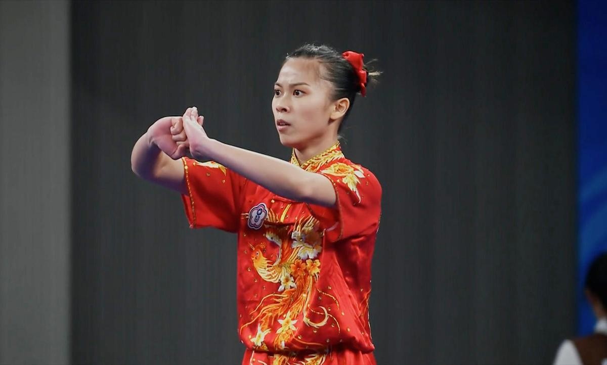 林千禧女子長拳銅牌。（大專體總提供）