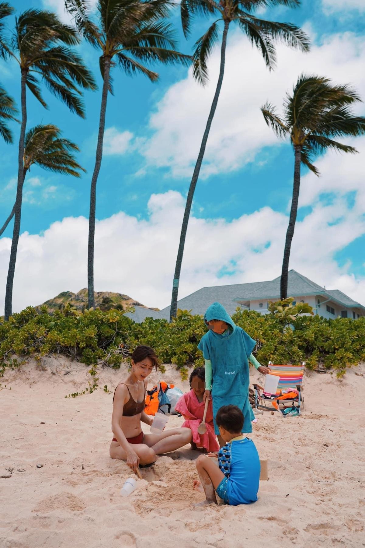 隋棠今分享和小孩在夏威夷度假的片段。（翻攝自隋棠臉書）
