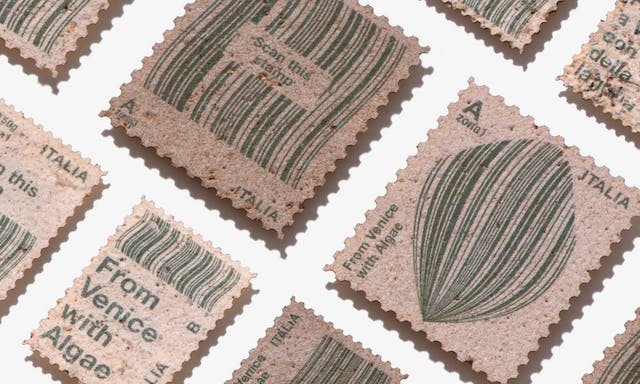 通通撈起來寄出去：危害威尼斯環境的海藻，被義大利設計師做成郵票