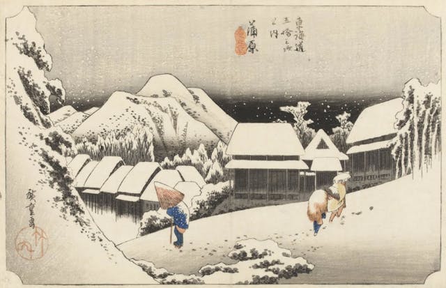 用眼睛和畫筆，描繪百年前的雪月風花：江戶時代的「旅遊部落客」——歌川