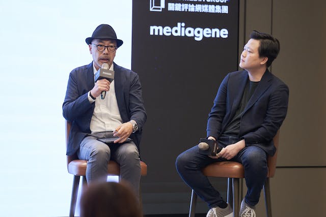 (左)Mediagene共同創辦人小林弘人、(右)TNL Mediagene執行長暨共同創辦人鍾子偉