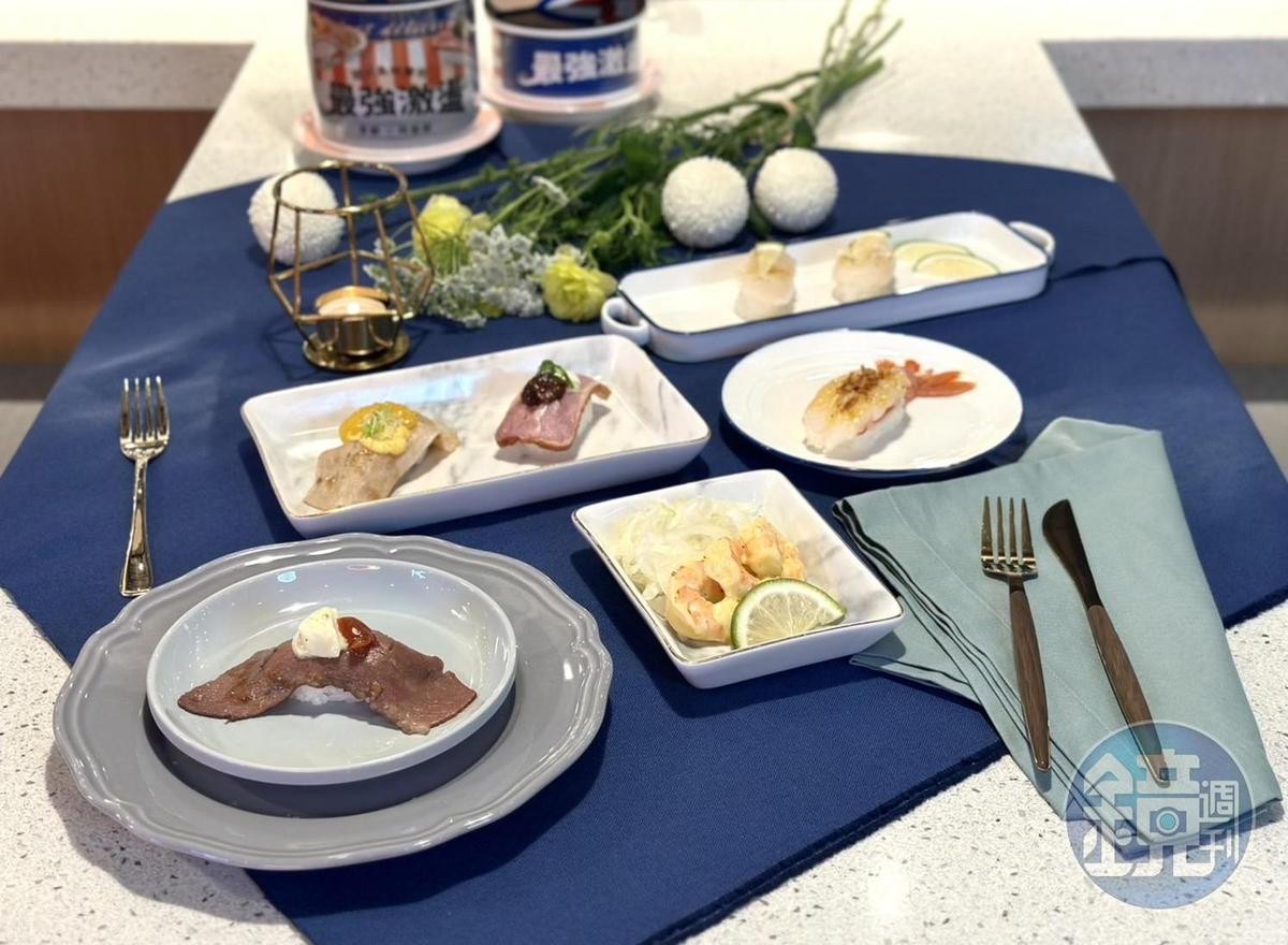 爭鮮邀請阿辰師自法國回台參與研發，聯手推出法式、義式、歐式3種不同風味的壽司。