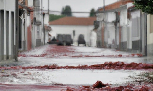 220萬公升葡萄酒流入小鎮：葡萄牙正發生一場難得一見的「紅色水災」