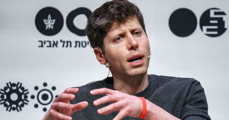 Sam Altman, US entrepreneur, investor, programmer, and founder and CEO of artificial intelligence company OpenAI, speaks at Tel Aviv University in Tel Aviv on June 5, 2023. (Photo by JACK GUEZ / AFP) (Photo by JACK GUEZ/AFP via Getty Images)