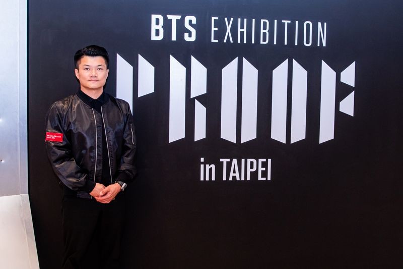 iMe娛樂集團執行長周嘉海將BTS展覽引進台北，日前也剛結束印尼站。（iMe TW提供）