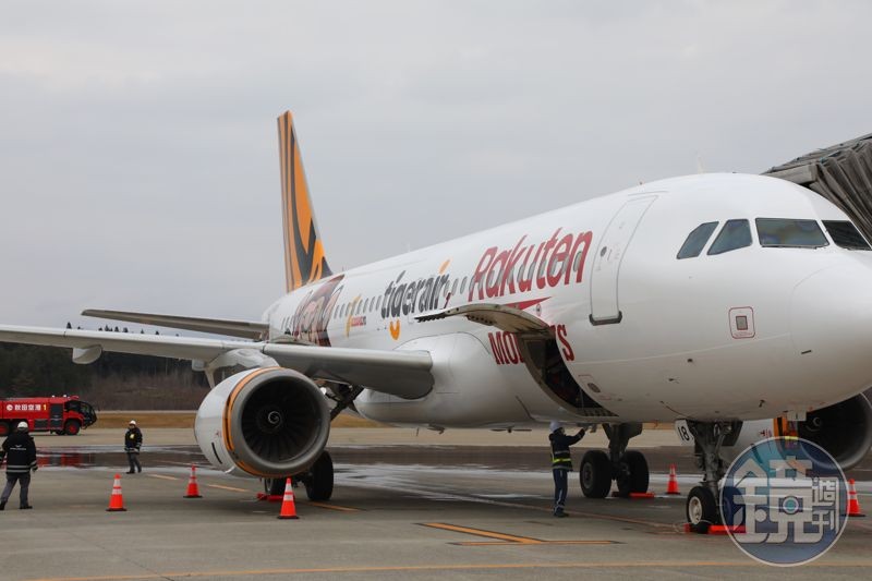 台虎以可載客180名的Airbus A320 NEO執飛桃園、秋田航線。