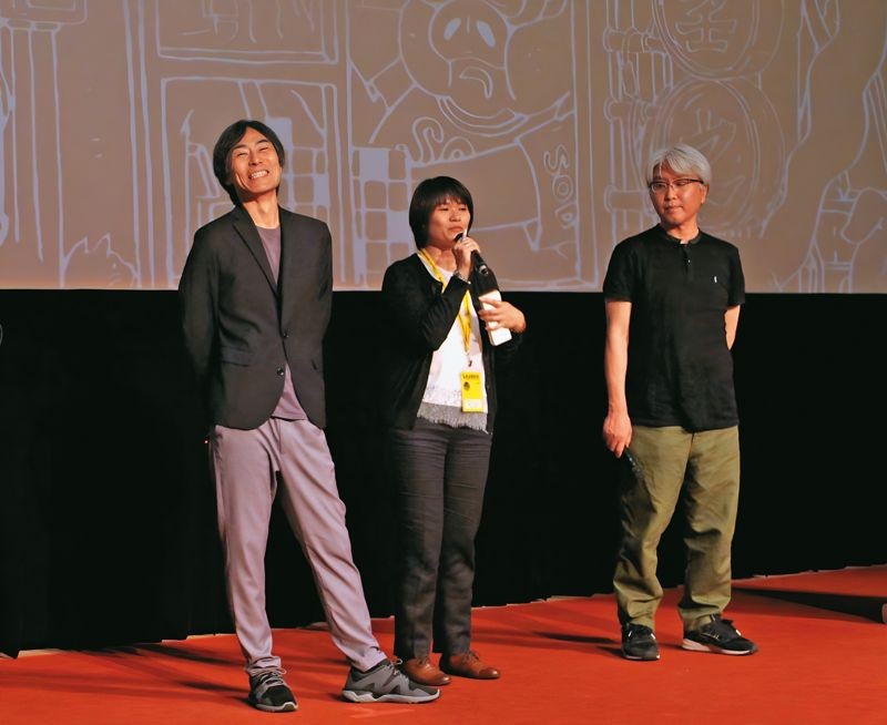 熊澤尚人（左）6年前曾帶著電影《百合心》與音樂總監安川午朗（右）參加高雄電影節。（天馬行空提供）