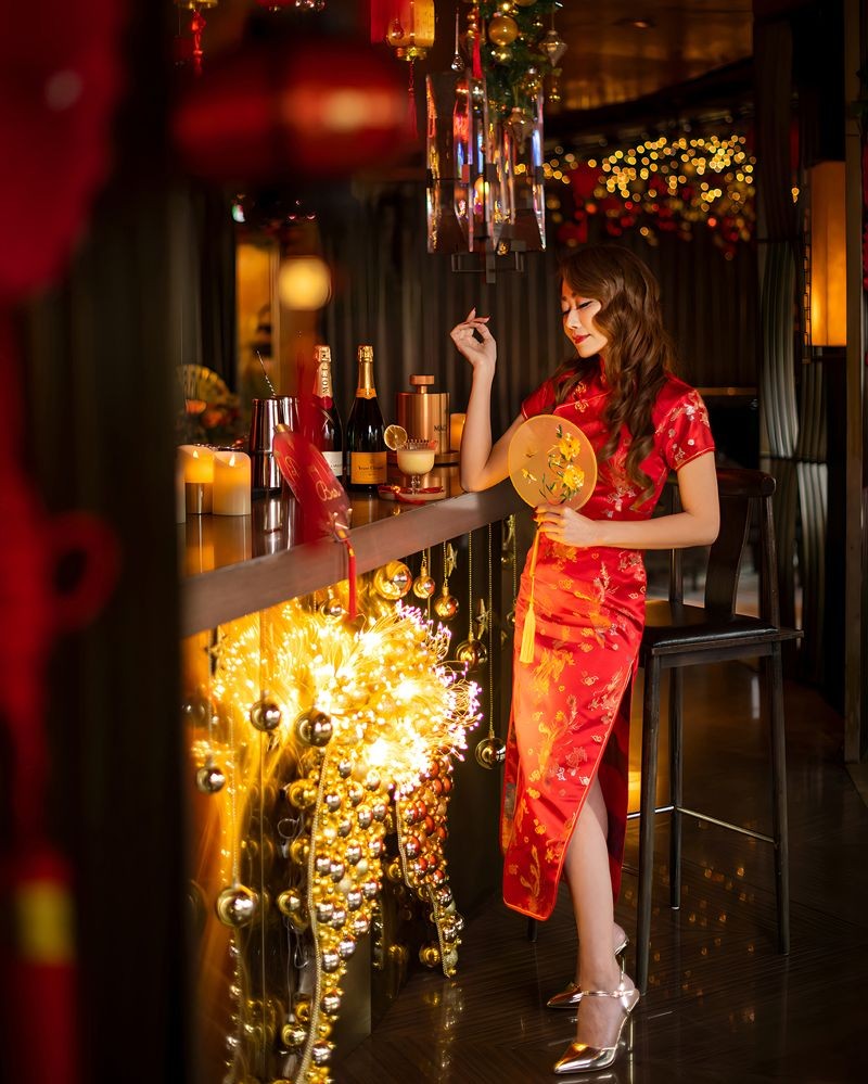 台北遠東香格里拉的新春限定夢幻酒吧Dream Bar ，這次以經典歌曲為名推出6款融合音樂的特色飲品搭配香宮佳餚。（台北遠東香格里拉提供）