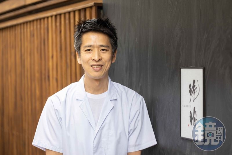 「琥珀割烹」的小田建治料理長師承日本九州米其林二星的「新屋敷 幸福論」。