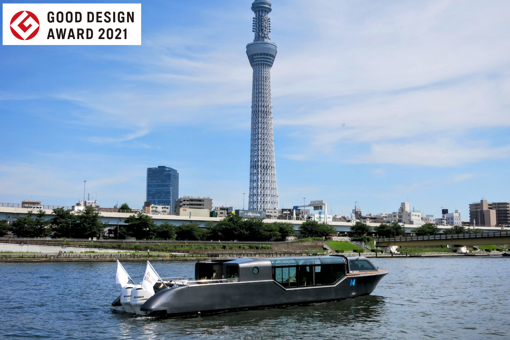 ▲株式會社東京 WATERWAYS 提供的頂級遊船曾獲2021年 good design 設計獎。　圖：株式會社東京 WATERWAYS／提供