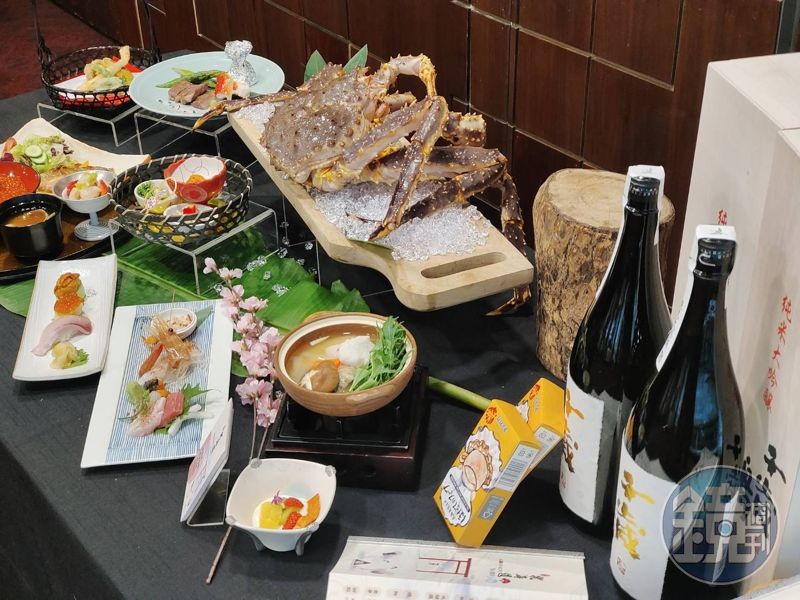 「北海道節特選會席套餐」幾將所有北海道著名食材端上桌。