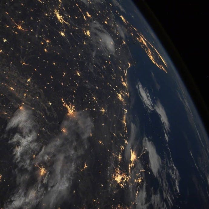 nightly earth from space
