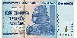 ZWR Zimbawe money